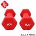 B&G ดัมเบล 1 Kg 2pcs. รุ่น Q304 (Red)